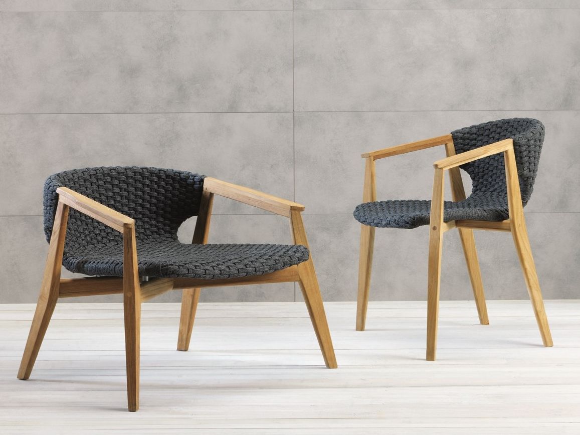 Синтетическая ткань сад стул с подлокотниками Ethimo Knit ARCH-00090954 - Вид №9