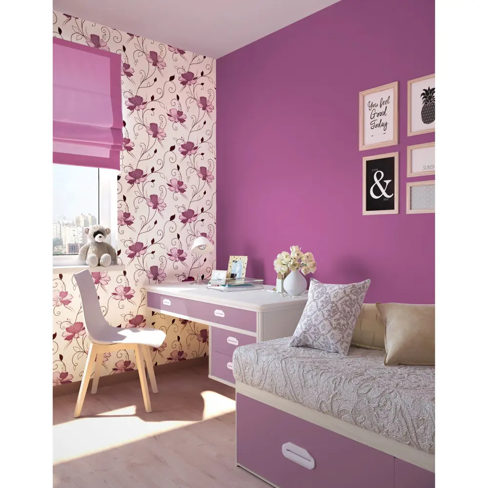 Обои флизелиновые Палитра Marigold фиолетовые 0.53 м N1002-56 81950943 STLM-2008887 - Вид №4
