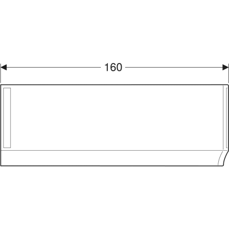 554.821.01.1 Передняя обшивка Geberit Renova для асимметричной ванны, левая Geberit  - Вид №9