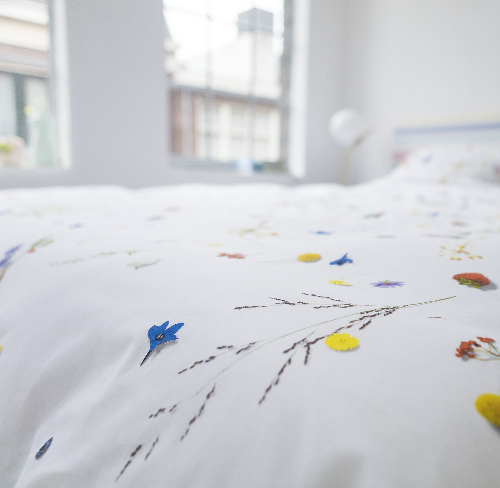 Комплект постельного белья односпальный "Цветочные поля" 150х200 см SNURK  335514 Белый;желтый;зеленый  - Вид №2