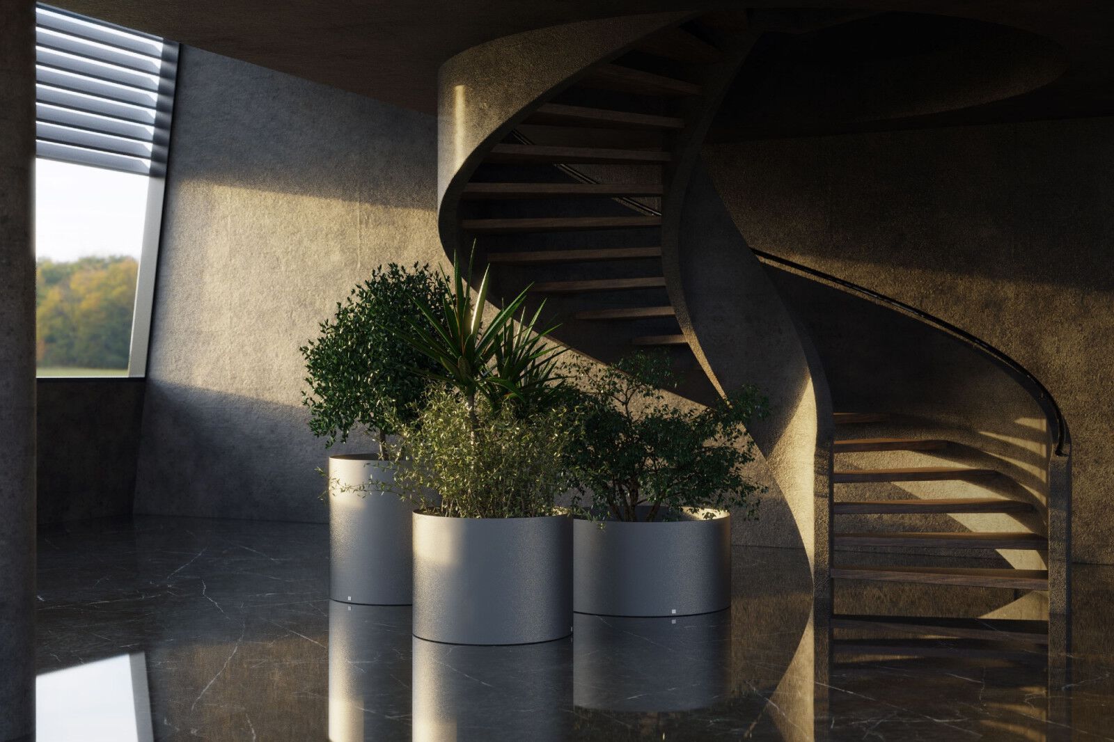 Стеклоткани круглый плантатор GANSK Magnus ARCH-00033304 - Вид №4