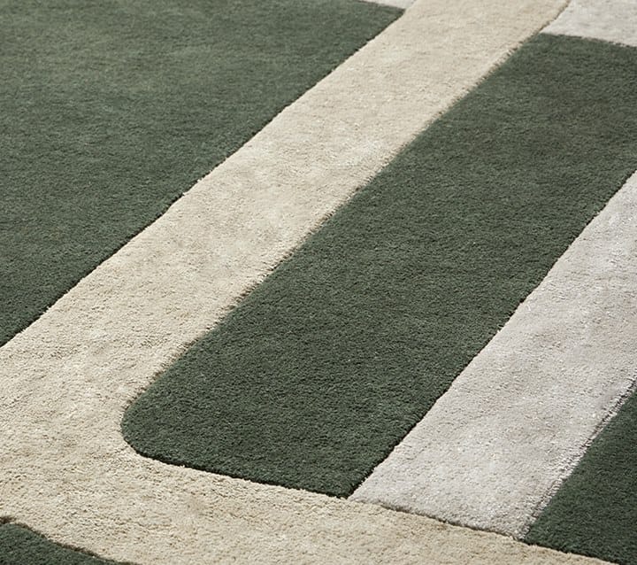 Прямоугольный шерстяной ковер с геометрическим рисунком Punt Stockholm ARCH-00040044 - Вид №6