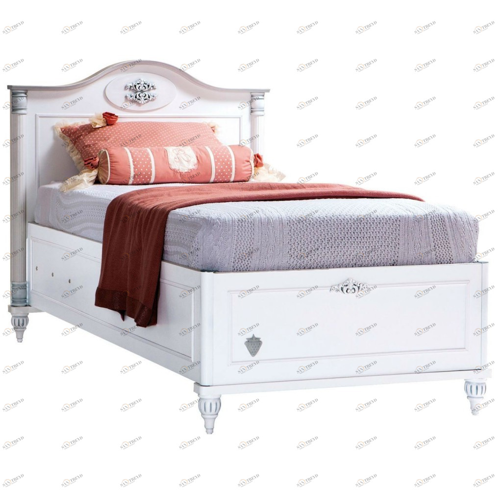 Кровать с подъемным механизмом белая 90х190 см Romantica CILEK ROMANTICA 00-3832345 Белый Santreyd