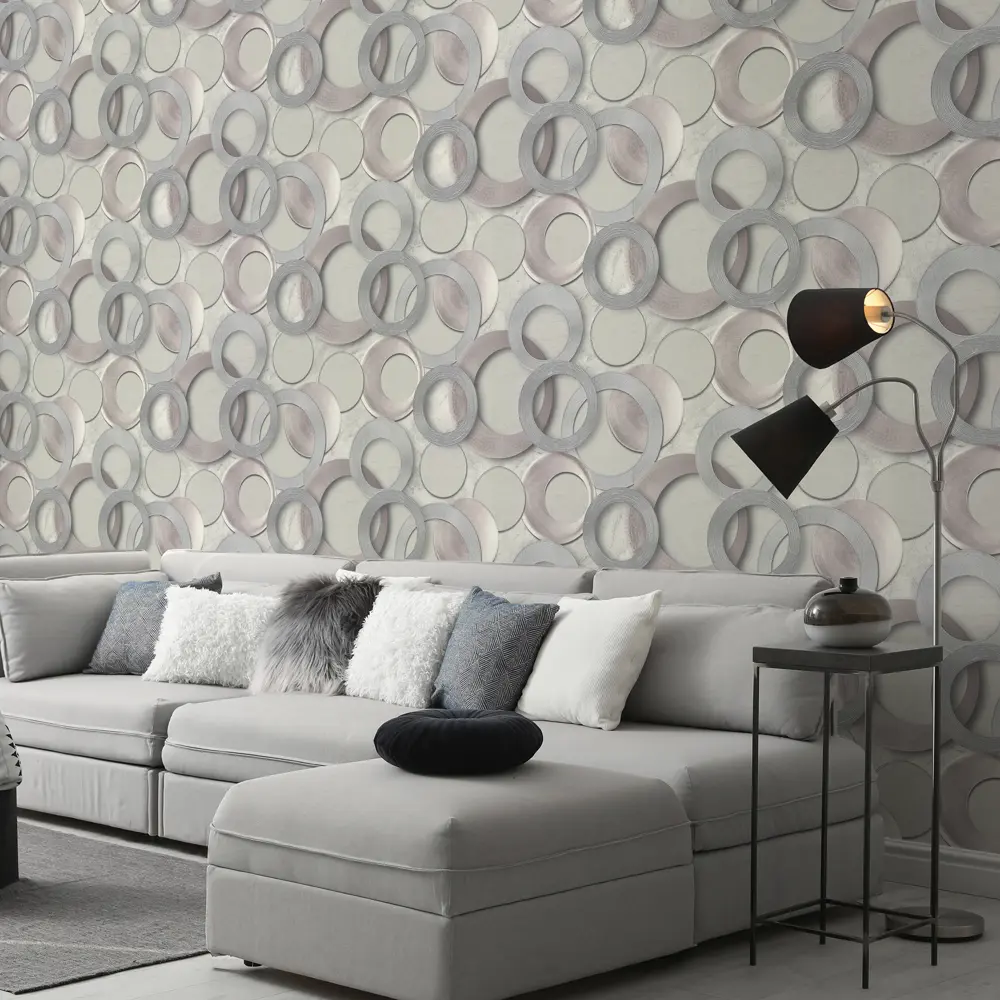 Обои флизелиновые Wall Decor Турин бежевые 1.06 м 75156-45 85310430 STLM-2184850 - Вид №3