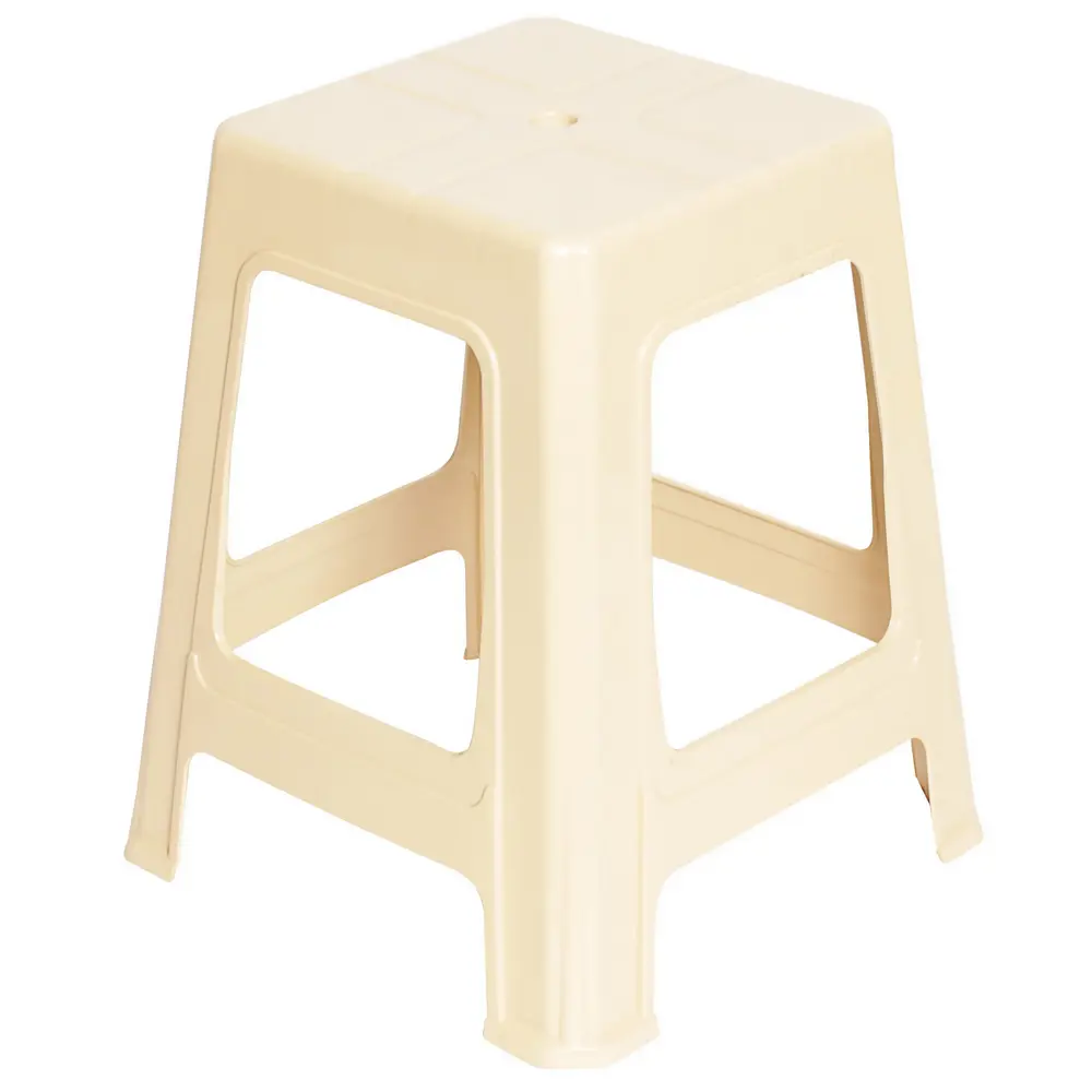 ТУБА-ДУБА Садовый табурет пластиковый бежевый 39×39×45 см 18855824 нет STLM-1478331 - Вид №1