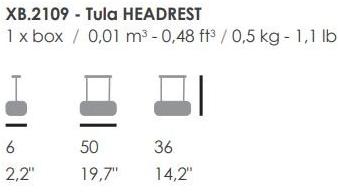 Fenabel Кресло из ткани с подголовником Tula Mp.1563+xb.2109 - Вид №4