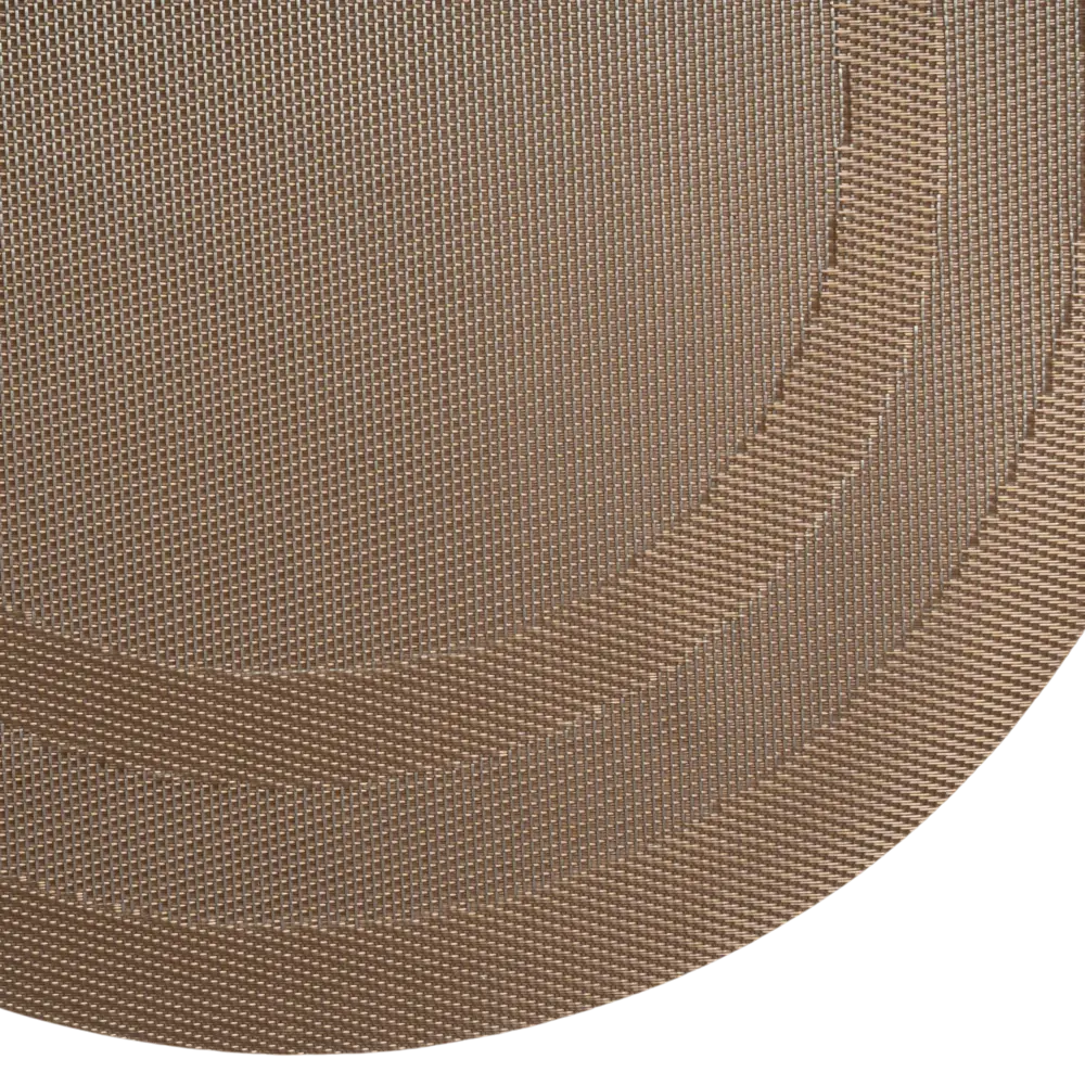 Салфетка под столовые приборы Vidage ø38 см круглая ПВХ цвет бронза STLM-2164412 - Вид №2