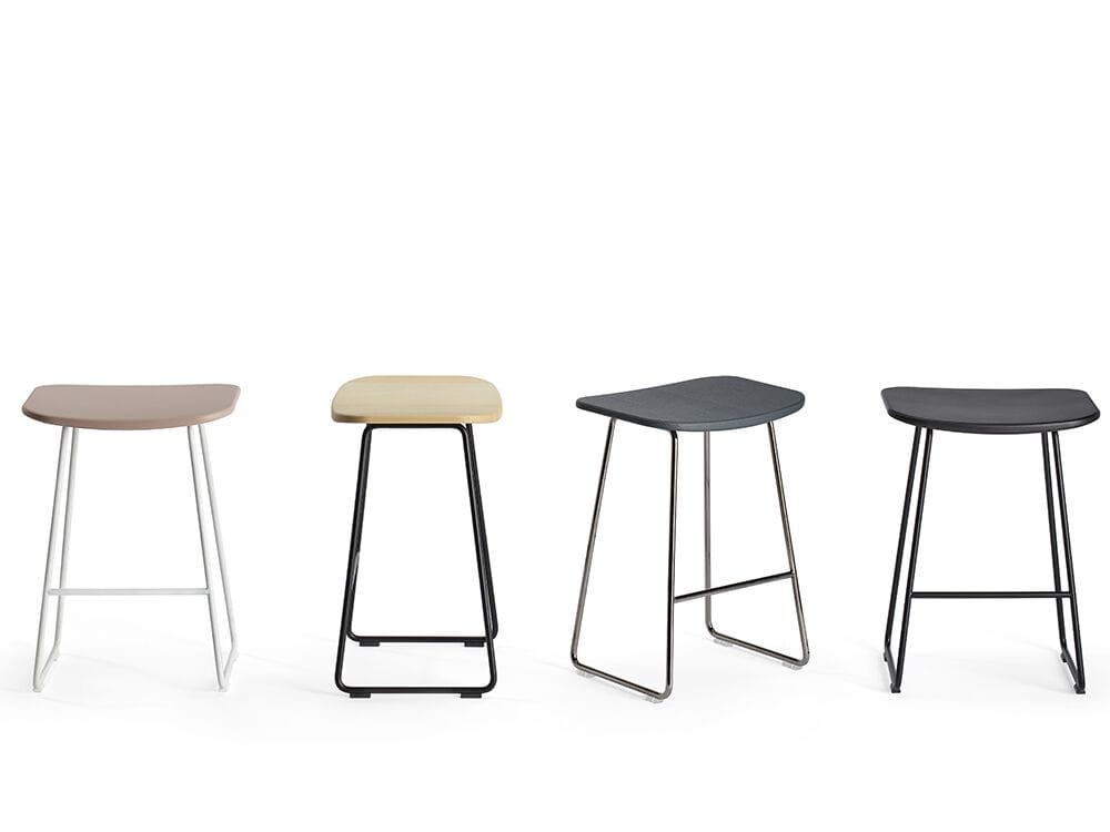 Низкий стальной табурет с мягким сиденьем Infiniti Klejn ARCH-00027557 - Вид №1