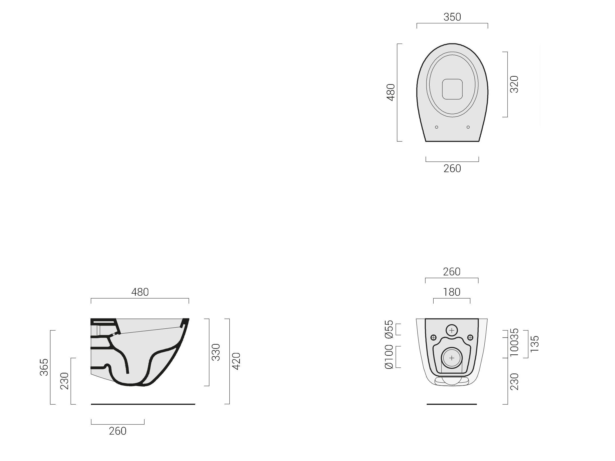 Керамические подвесные сантехники Domus Falerii Rascalzone ARCH-00120568 - Вид №6