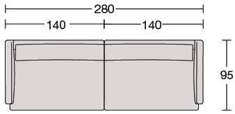 CTS SALOTTI 3-х местный кожаный диван Light sun-id-1447481 - Вид №7