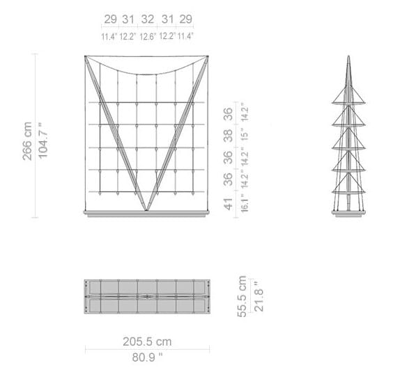 Книжный шкаф из дерева и стекла CASSINA VELIERO ARCH-00093625 - Вид №12