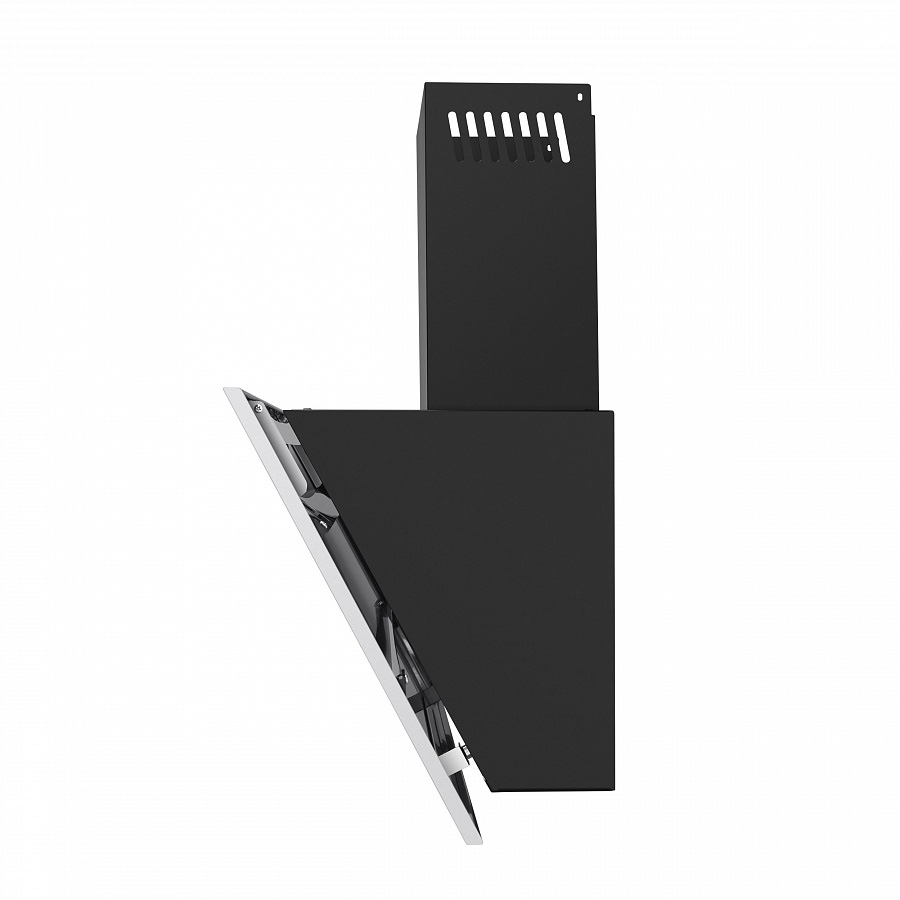 BRIDGE 60 INOX Glass Black Вытяжка / тип: подвесная, цвет: нержавеющая сталь/черное стекло, управление: кнопочное, ширина, мм: 600, полная потребляемая мощность, вт: 190• количество скоростей: 3• максимальная производительность, м3/ч: 850• площадь кухни: Santreyd  - Вид №4
