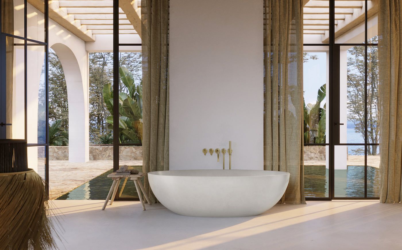 Овальная ванна в центре комнаты COCOON Maison ARCH-00106360 - Вид №9