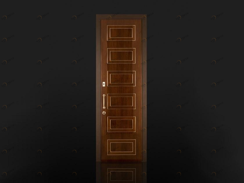 Ercole Бронированная деревянная распашная дверь с контролем доступа sun-id-1431654