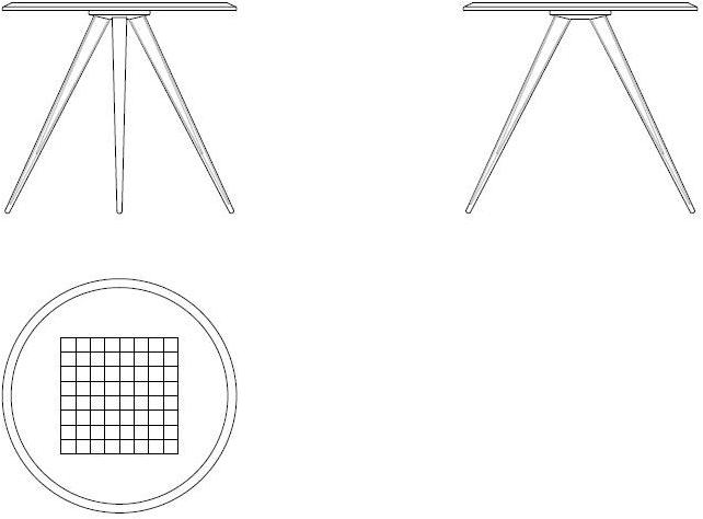 Morelato Круглый шахматный стол из ясеня Carambola 5730/f - Вид №1