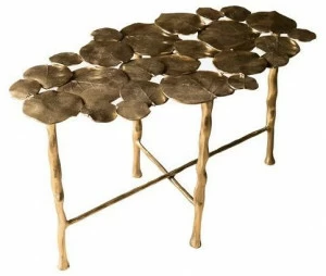 Hamilton Conte Paris Овальный журнальный столик из латуни Nymphea