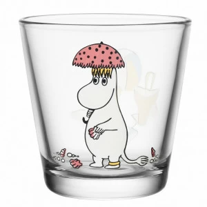 Стакан "Фрекен Снорк на пляже" LE-VILLAGE ФРЕКЕН СНОРК 044830 Красный;прозрачный;черный