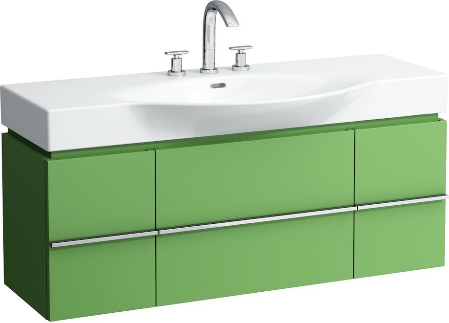 H4013020759991 Шкафчик под раковину, для раковин 811704, 812704, 2 выдвижных ящика с 2 дверцами, 2 стеклянные полки LAUFEN PRO - Вид №13