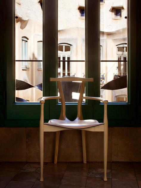 BD Barcelona Design Штабелируемый деревянный стул с подлокотниками Gaulino sun-id-1400098 - Вид №14