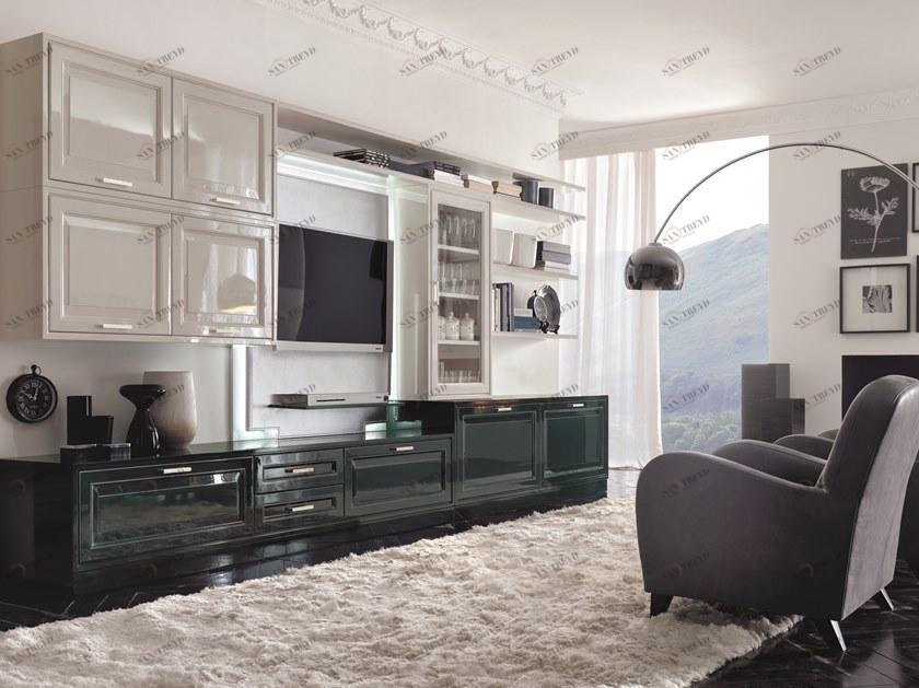 Martini Interiors Стенка для хранения из лакированной древесины на заказ Convivio contemporary sun-id-1442536