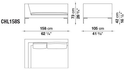 B&B Italia Модульный тканевый диван с шезлонгом Charles large sun-id-1390711 - Вид №4