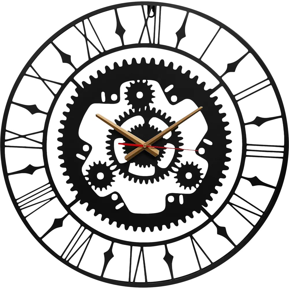 Настенные часы Dream River с маятником и шестеренками в ретро-стиле 88909892 Осень STLM-0827387
