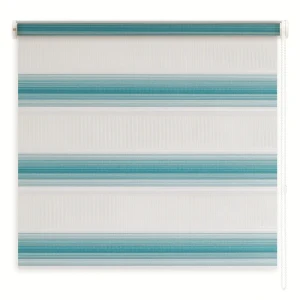 Штора рулонная день-ночь Palermo 100x250 см бирюзовая 89071365 STLM-2175555