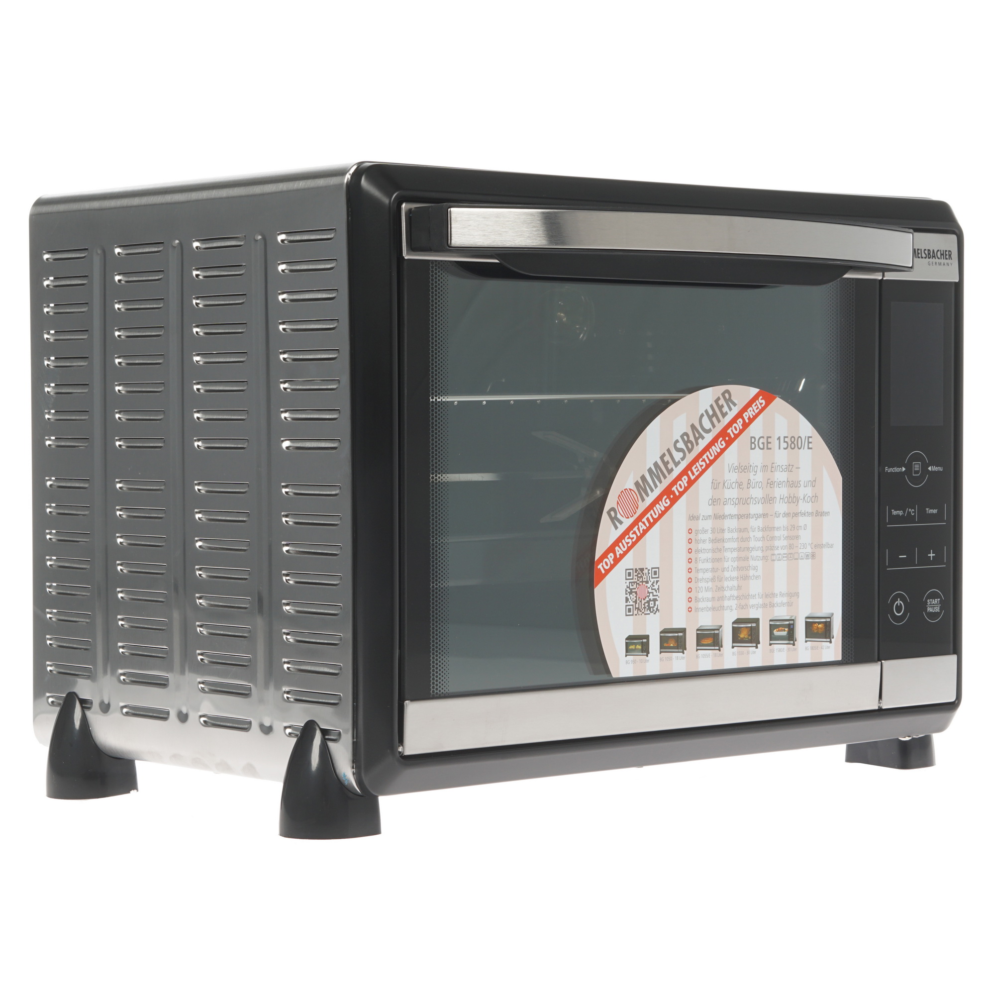 8159743 Мини-печь Rommelsbacher BGE 1580/E черный STDN-0111645 - Вид №1