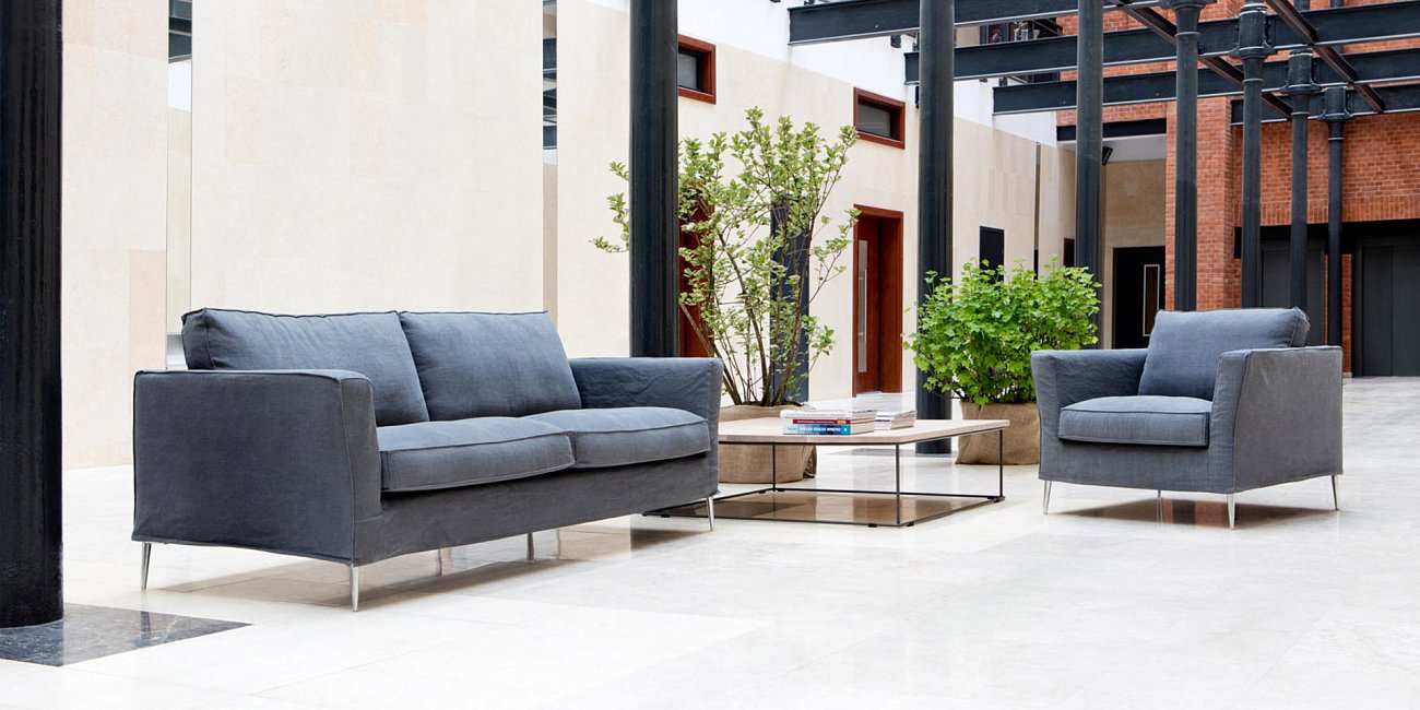 Диван Caprice трехместный прямой темно-серый SITS CAPRICE 191923 Серый - Вид №4