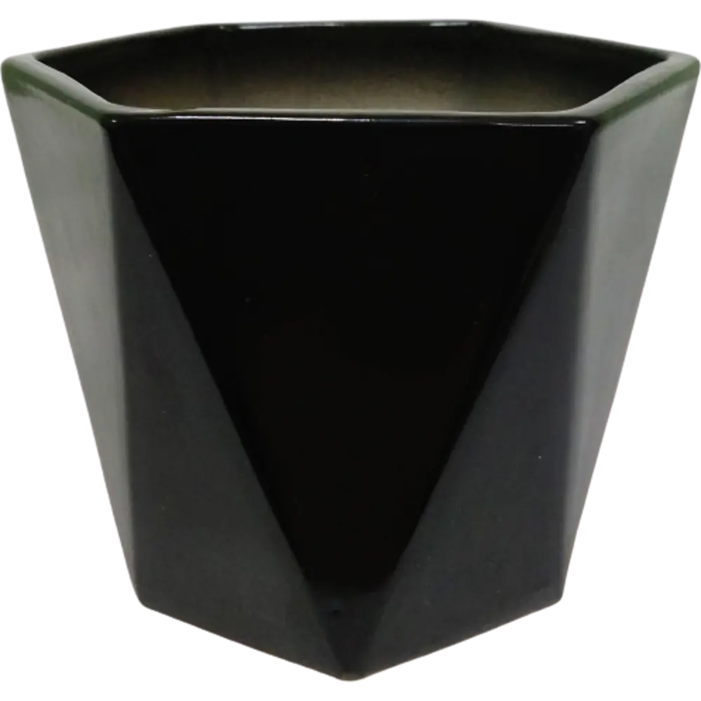 Кактусник 9x10x9 см v0.49 л керамика чёрный 83104752 STLM-2199368 Santreyd