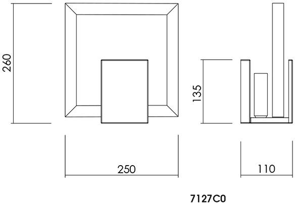 NEXO LUCE Светодиодный настенный светильник из стали и стекла Oxen wall/ceiling lamp 7127c0 - Вид №4
