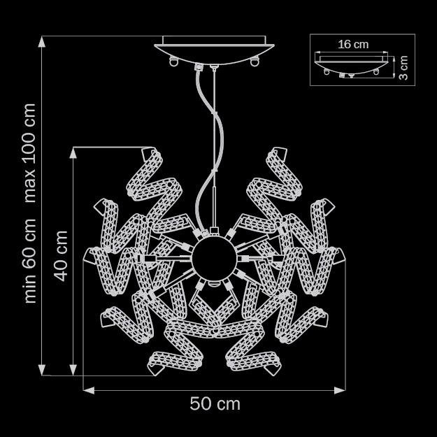 Подвесной светильник Lightstar Spider 742194 LIGHTSTAR ДИЗАЙНЕРСКИЕ, SPIDER 070448 Хром  - Вид №1