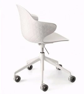 Calligaris 5-спицевый стул из поликарбоната на колесиках