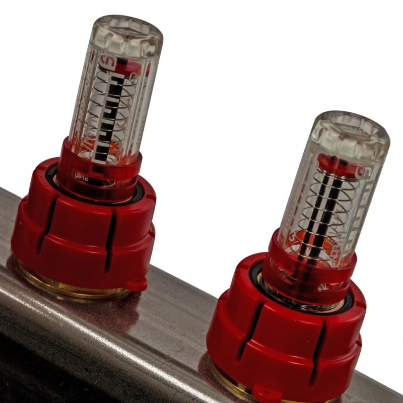 Коллектор нерж в сборе 9 выходов с расходомерами STOUT SMS0907000009 - Вид №2