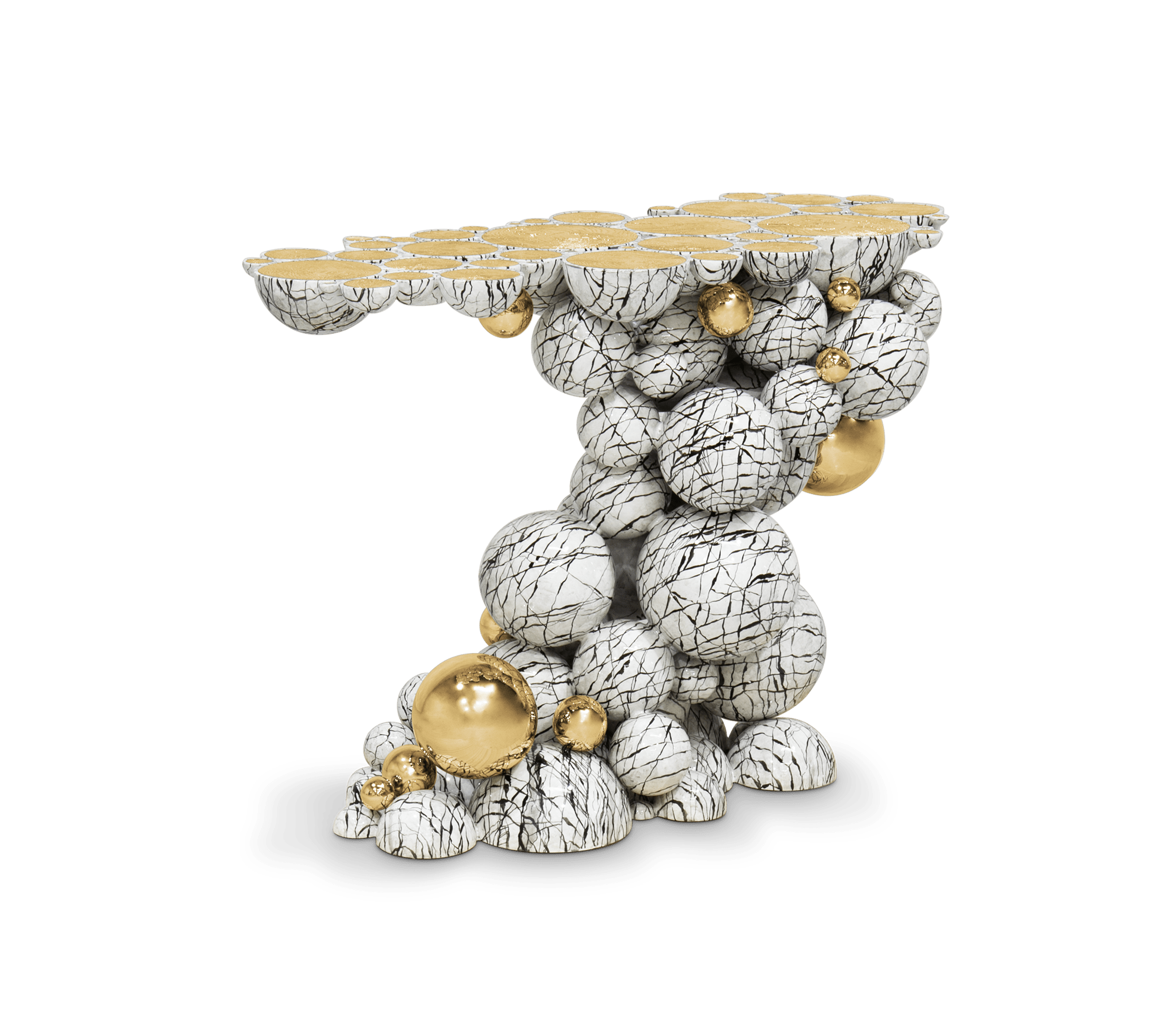 0-110 Консоль Newton из искусственного мрамора Boca Do Lobo  - Вид №1