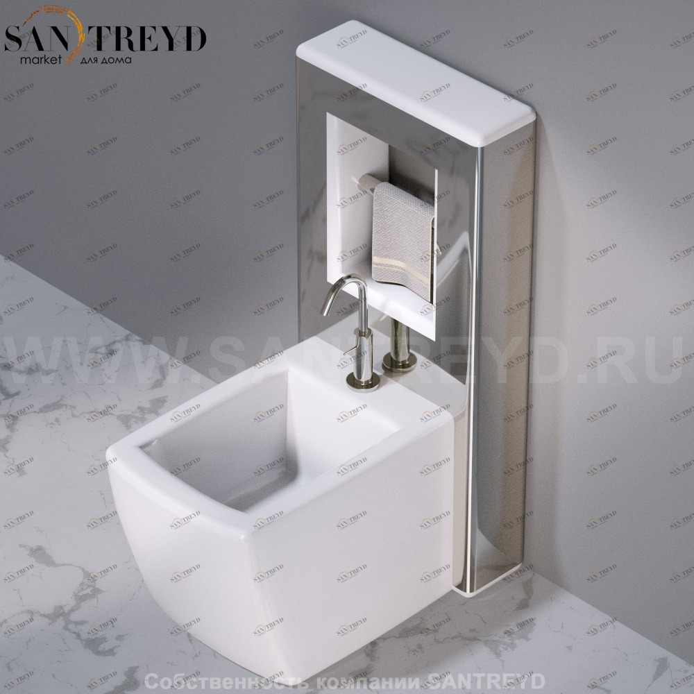 C302VX.251 Настенный керамический шкаф для биде напольное WALL A. e T. Italia AeT ITALIA