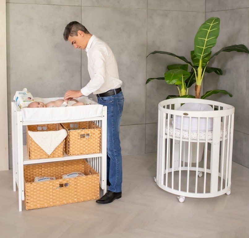 Пеленальный столик белый 2 в 1 ComfortBaby COMFORTBABY  00-3948462 Белый Santreyd  - Вид №2