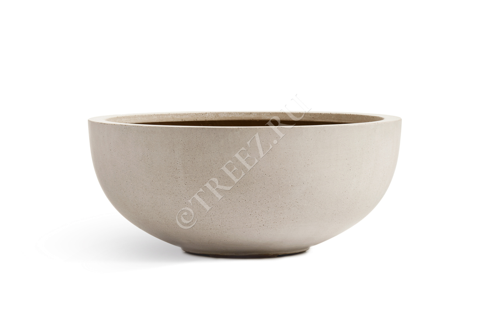 41.3317-02-006-BE-62 Кашпо  Effectory - серия Beton - Низкая чаша - Белый песок Цветочная коллекция  - Вид №8