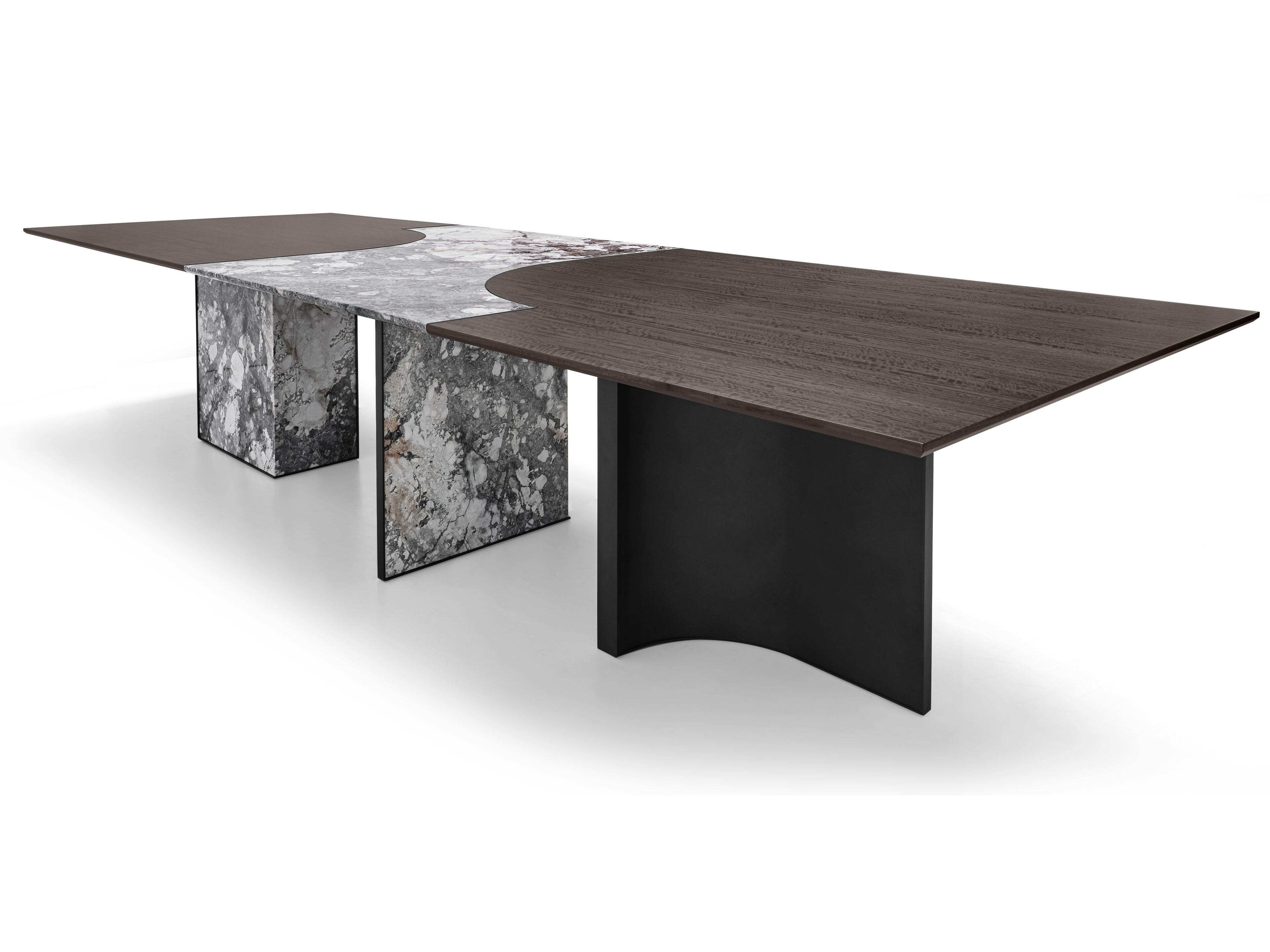 Прямоугольный обеденный стол из мрамора и дерева Arketipo MILLENNIUM ARCH-00151183 - Вид №2