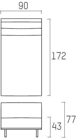 Piet Boon Дормез с огнестойкой обивкой Don living Pbc 06.44.00 - Вид №2