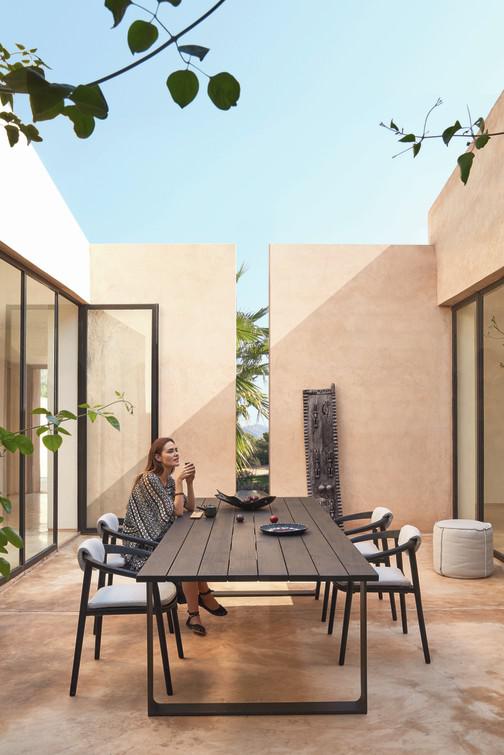 Обеденный стол pwi white f8 270см x 107см Manutti Prato MNST239 - Вид №1