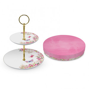 603588 Этажерка 19 см и 12 см выс 22,5 см. фарфор, подарочная коробка PPD PAPER PRODUCT DESIGN