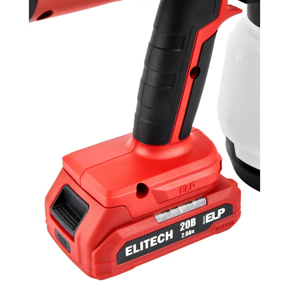 Краскопульт аккумуляторный Elitech КА 20-26П, 20 В Li-ion 2 Ач, 0.7 л/мин STLM-2004201 - Вид №7