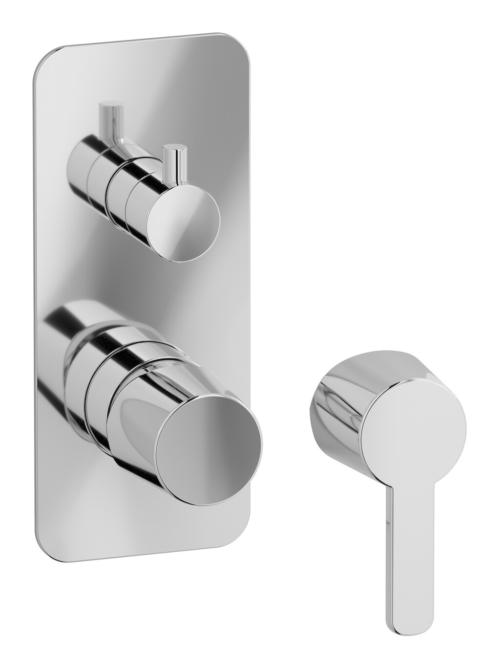 Встроенный смеситель для душа с двухходовым дивертером WE ARE IB aa314np Chrome TAAAC