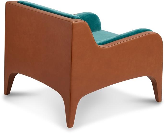 REDA AMALOU DESIGN Кресло из кожи и ткани sun-id-1399517 - Вид №2