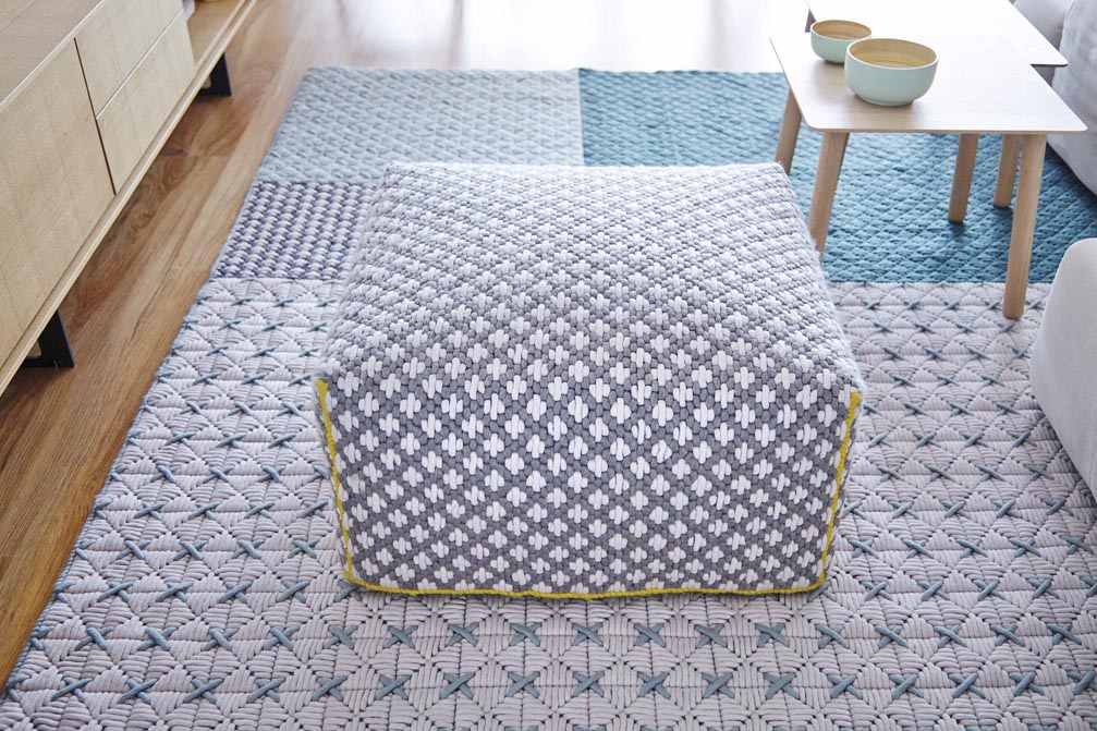 000261 Пуф большой Blue GAN Silai Silaï