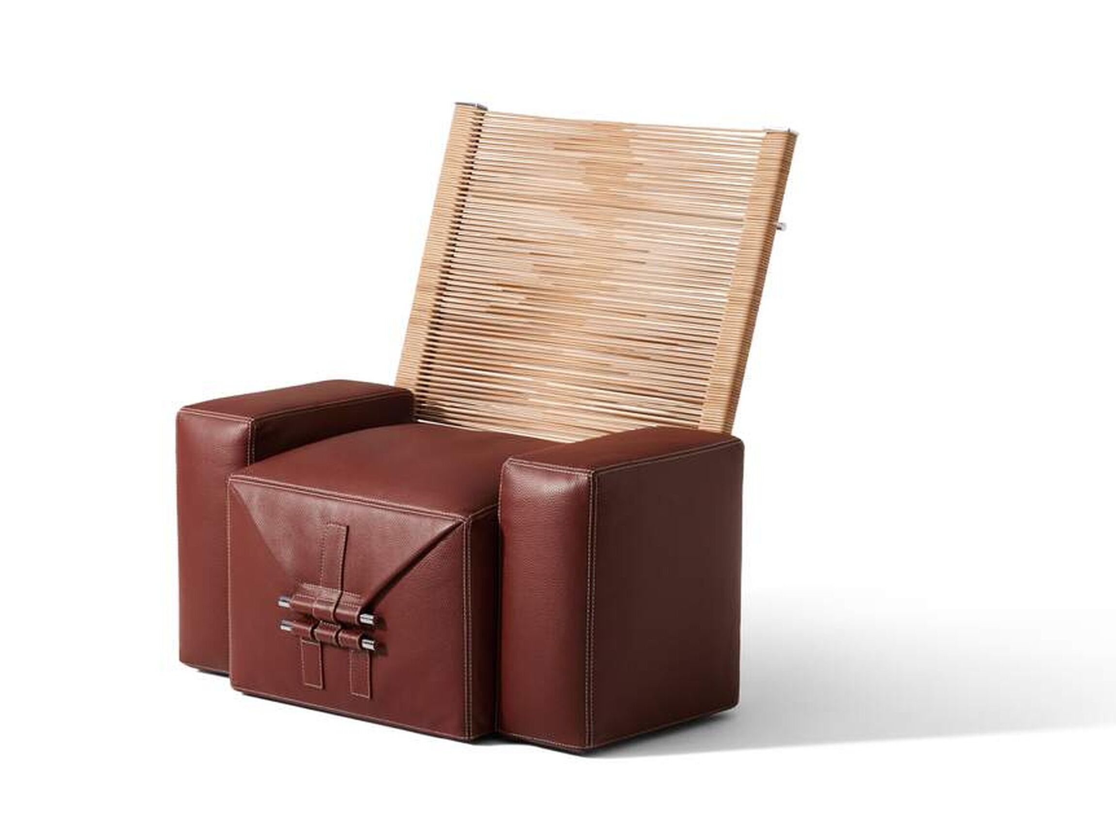 Мягкое кресло с плетеной спинкой и подлокотниками CASSINA SOMEWHERE EL - S ARCH-00118822 - Вид №2