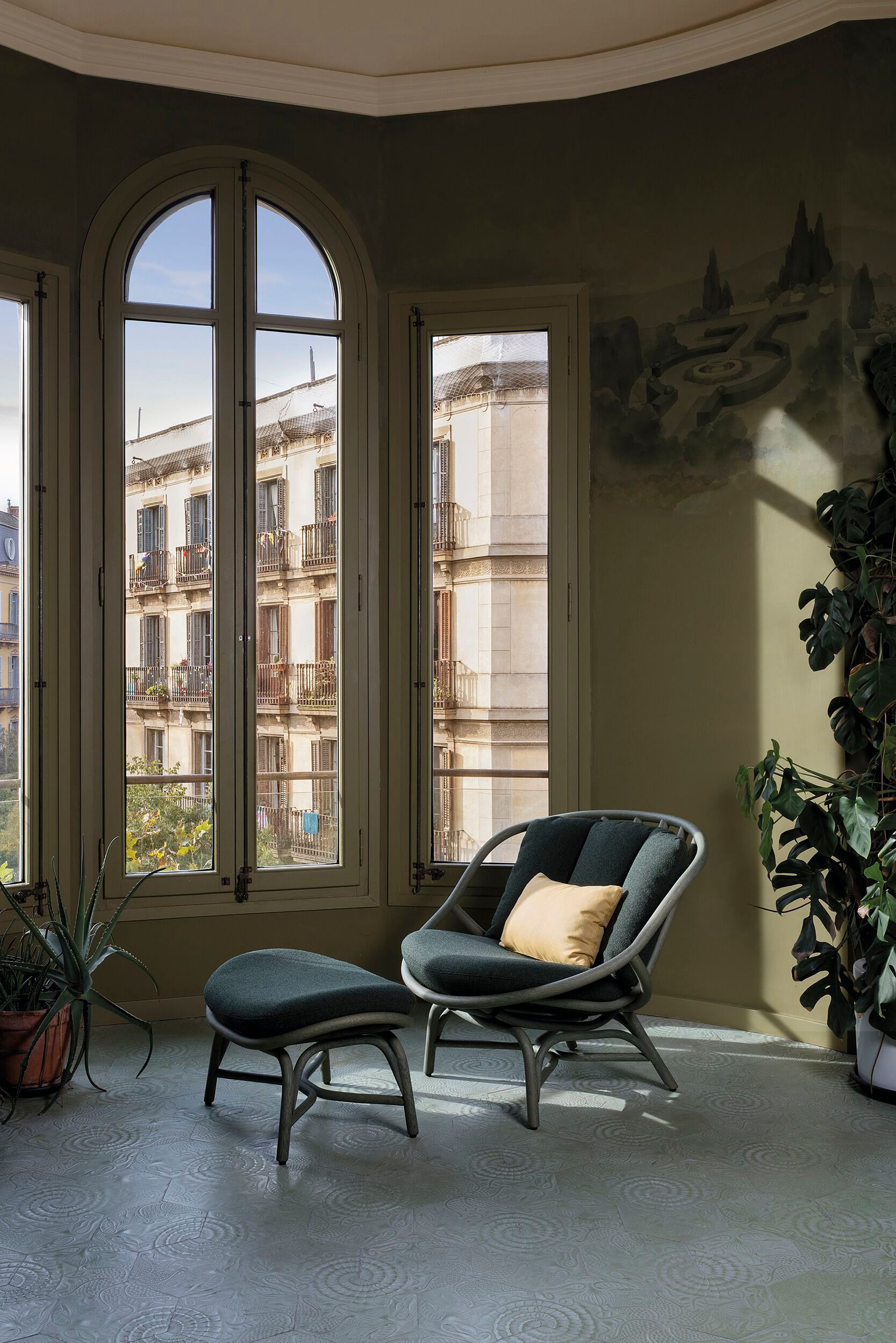 Кресло из ротанга с мягким сиденьем EXPORMIM ARMADILLO ARCH-00060100 - Вид №3