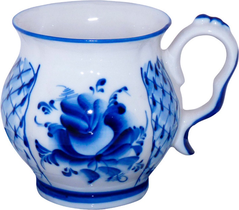 10586111 Гжельский фарфоровый завод Чашка 350мл "Голубая Рапсодия" 