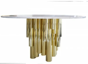 Malabar Круглый обеденный стол из каррарского мрамора Wanderlust